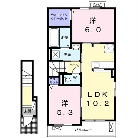 ＬＵＴＡＮ　Ⅰの物件間取画像